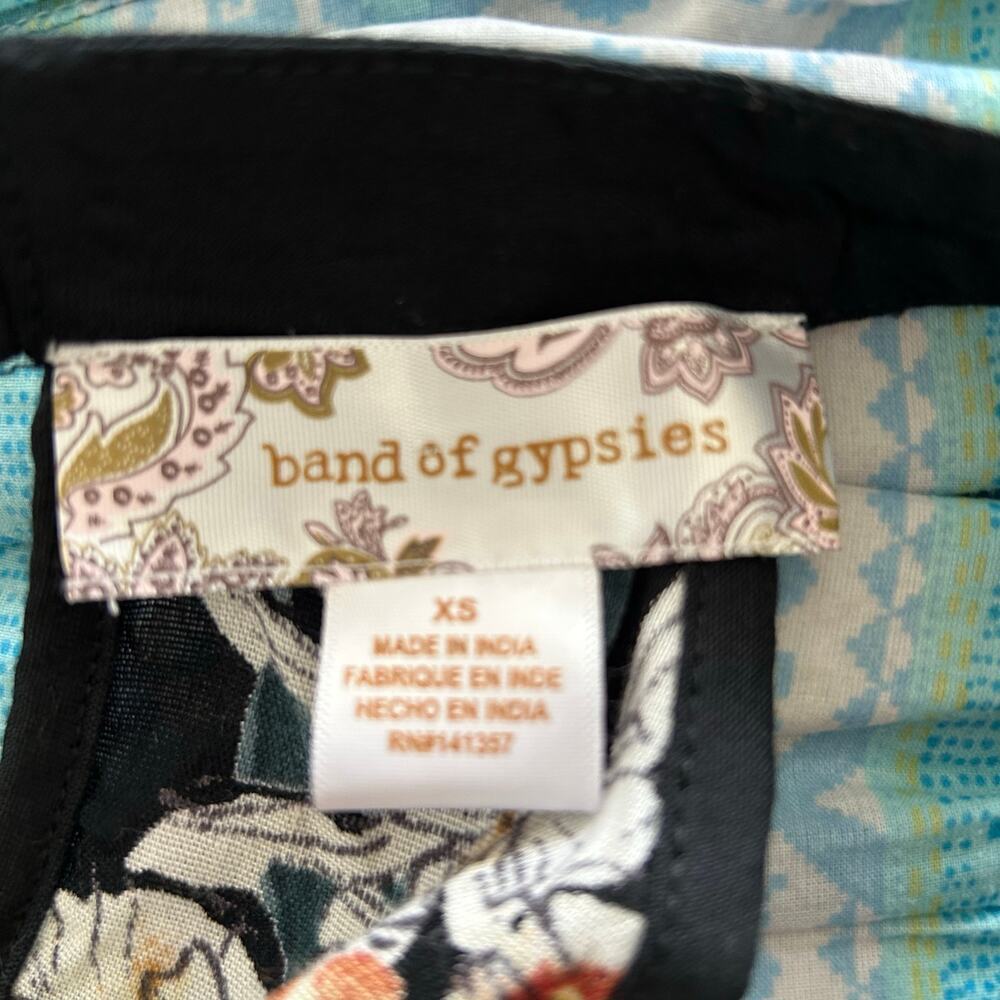 Band of Gypsies Floral Boho Shift Dress XS - Picture 5 of 7